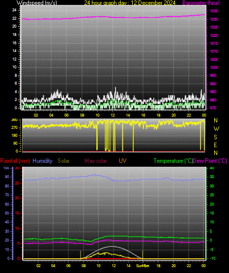 24 Hour Graph for Day 12