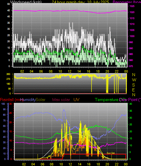 24 Hour Graph for Day 10